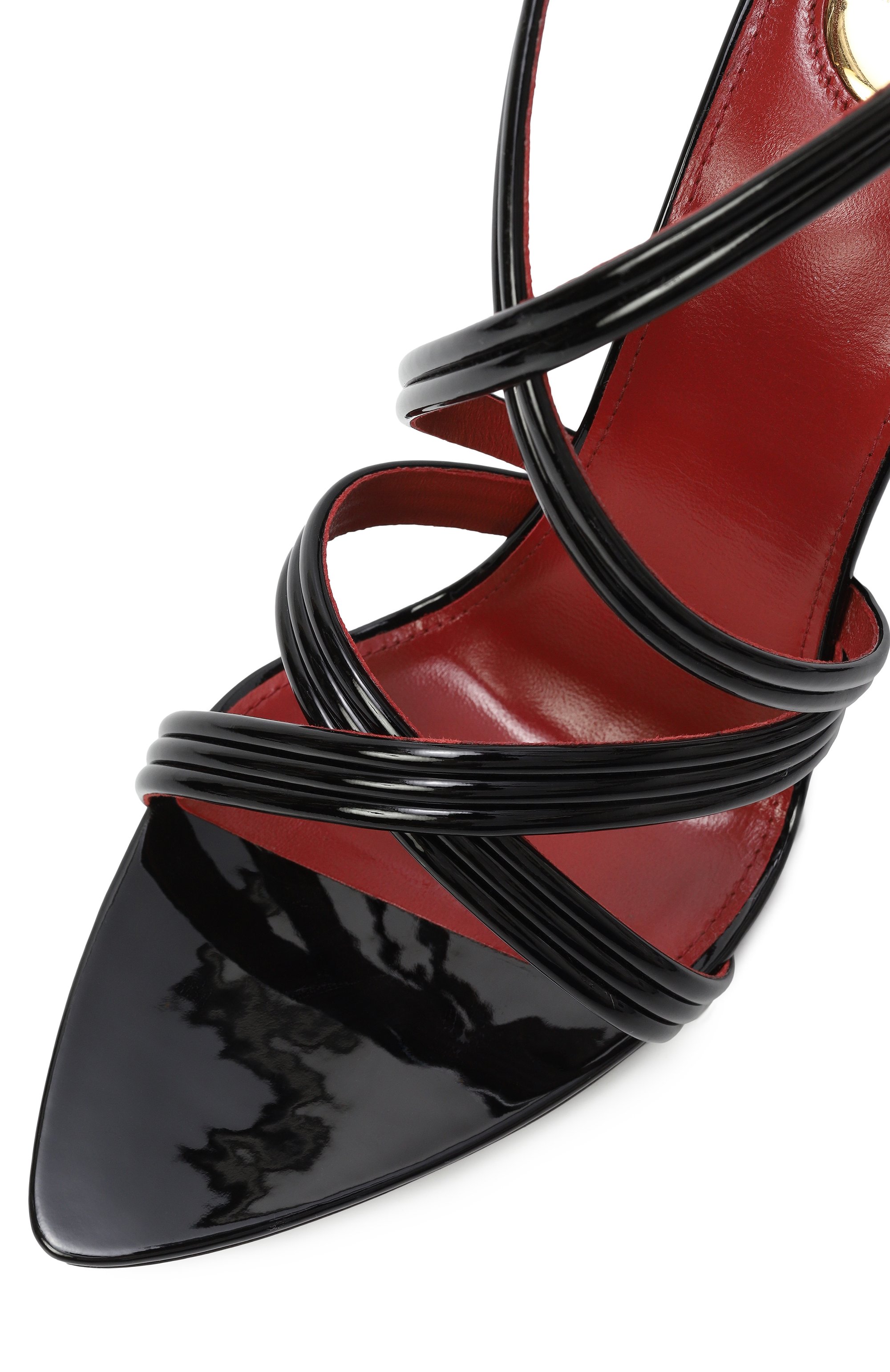 Лакированные босоножки rossi SAINT LAURENT, арт. 818025/1TV00, фото 7