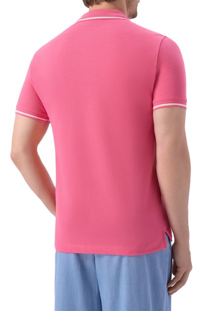 Хлопковое поло EMPORIO ARMANI розового цвета по цене 13400 руб., арт. EM001380/AF20424, фото 4 Хлопковое поло EMPORIO ARMANI, арт. EM001380/AF20424, фото 4