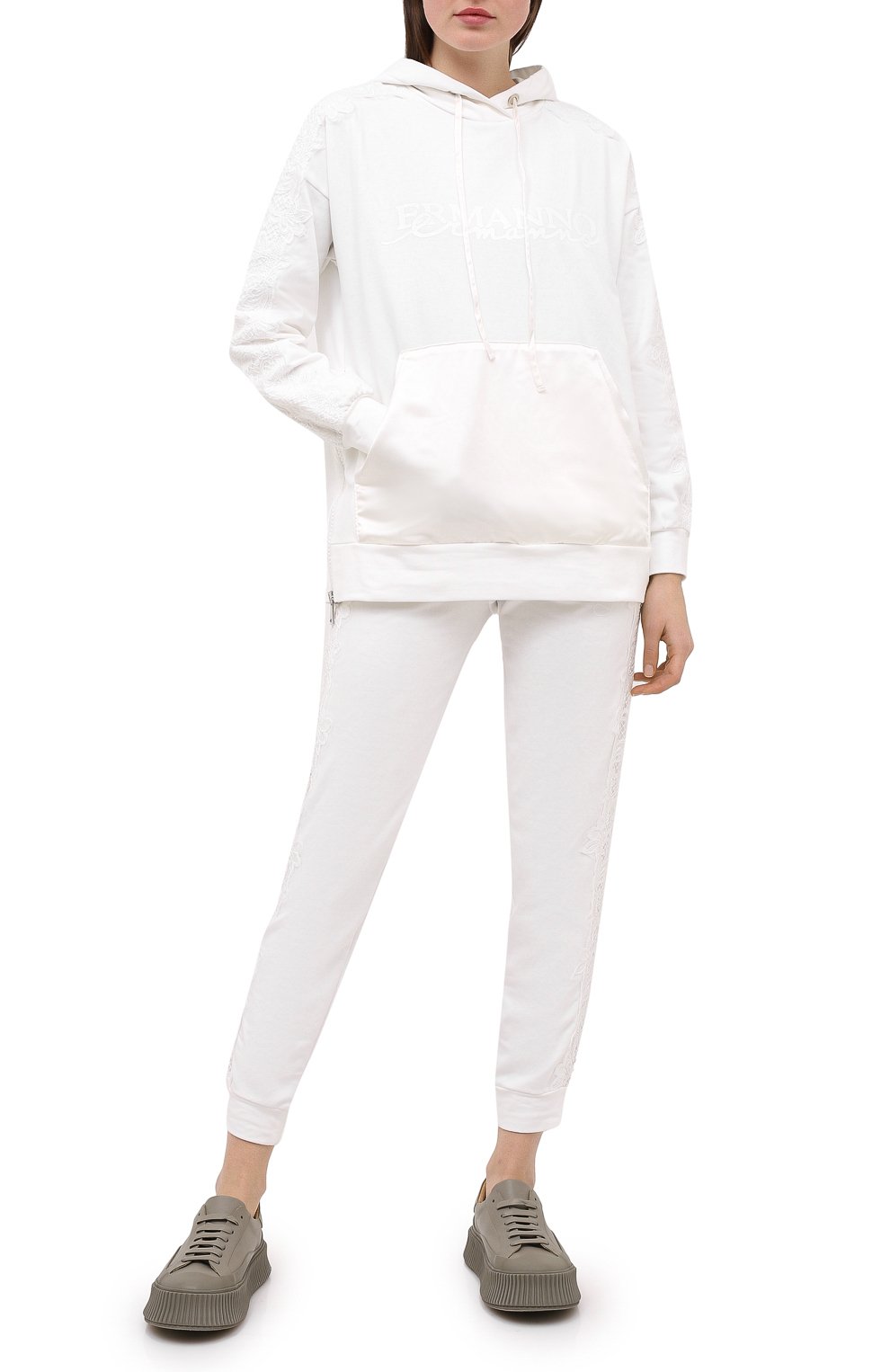 Хлопковое худи ERMANNO ERMANNO SCERVINO, арт. 47T FL13 FEL, фото 2