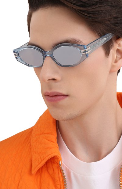 Солнцезащитные очки GENTLE MONSTER голубого цвета по цене 41150 руб., арт. GH0ST BLC1, фото 3 Солнцезащитные очки GENTLE MONSTER, арт. GH0ST BLC1, фото 3