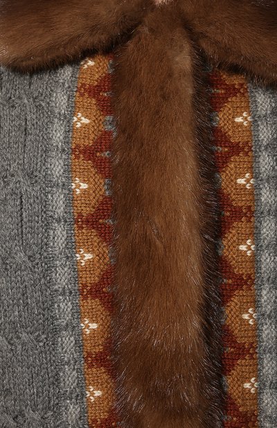 Двусторонняя шуба из меха норки LORO PIANA коричневого цвета по цене 2995000 руб., арт. FAL8391, фото 5 Двусторонняя шуба из меха норки LORO PIANA, арт. FAL8391, фото 5