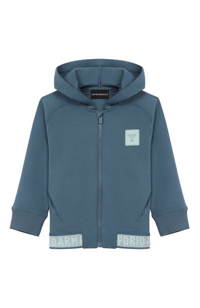 Костюм из толстовки и брюк EMPORIO ARMANI тёмно-голубого цвета по цене 39950 руб., арт. EB001317/AF10126, фото 2 Костюм из толстовки и брюк EMPORIO ARMANI, арт. EB001317/AF10126, фото 2