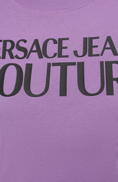 Хлопковая футболка VERSACE JEANS COUTURE, арт. B2HWA7TA-WDP608 L0G0 PLAS/30454, фото 5