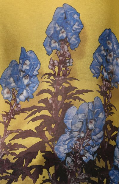 Блузка с принтом DRIES VAN NOTEN желтого цвета по цене 36500 руб., арт. 192-30759-8409, фото 5 Блузка с принтом DRIES VAN NOTEN, арт. 192-30759-8409, фото 5
