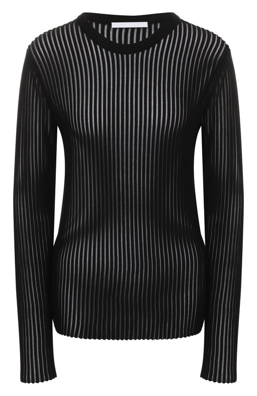 Хлопковый пуловер Helmut Lang P05HW703 Чёрный P05HW703