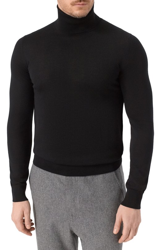 Водолазка из кашемира и шелка MVST BM18-302PLG0 Чёрный  BM18-302PLG0 Фото 3