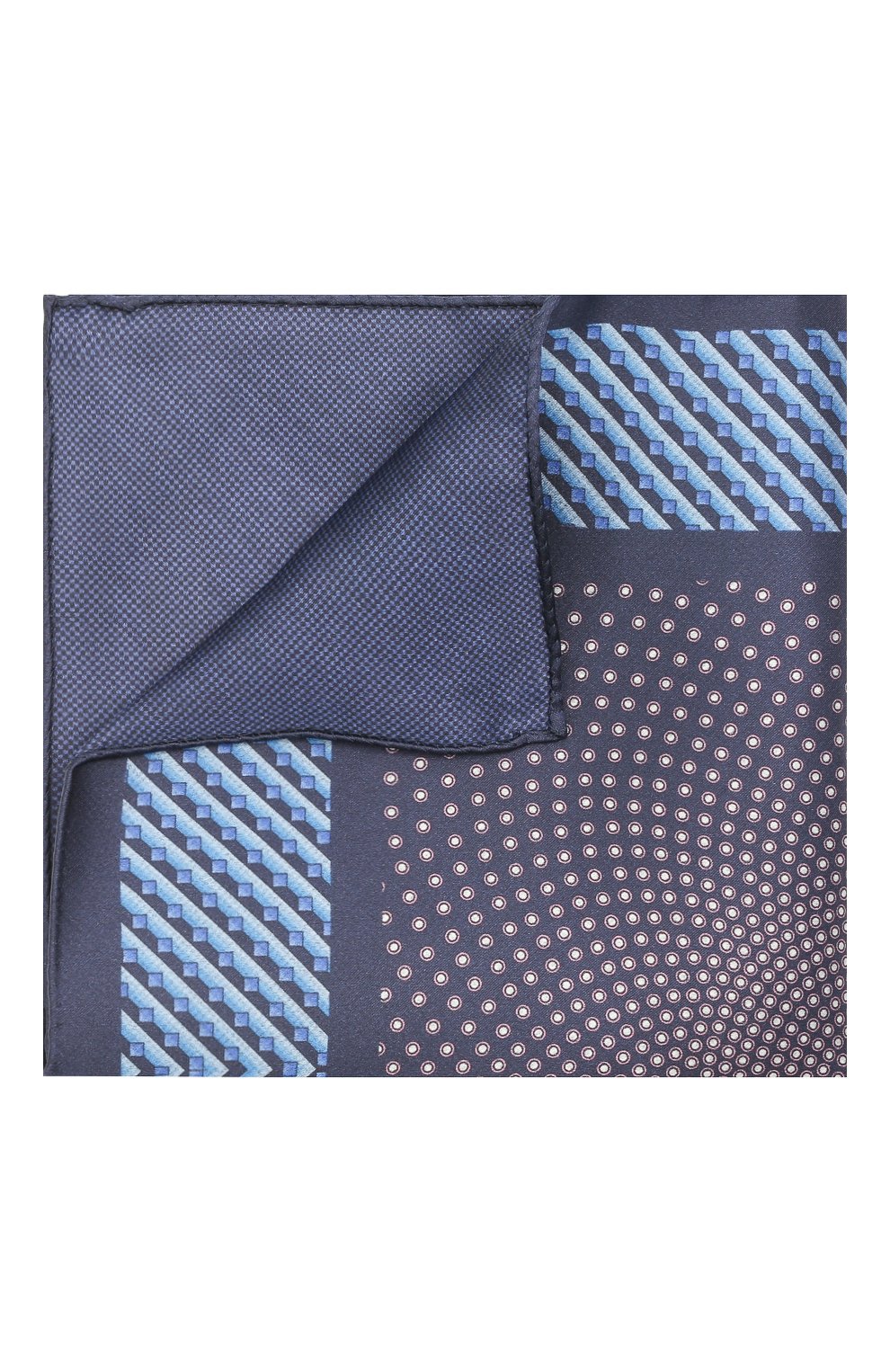 Шелковый платок ZILLI синего цвета по цене 9900 руб., арт. 51606/HANDKERCHIEF, фото 1 Шелковый платок ZILLI, арт. 51606/HANDKERCHIEF, фото 1