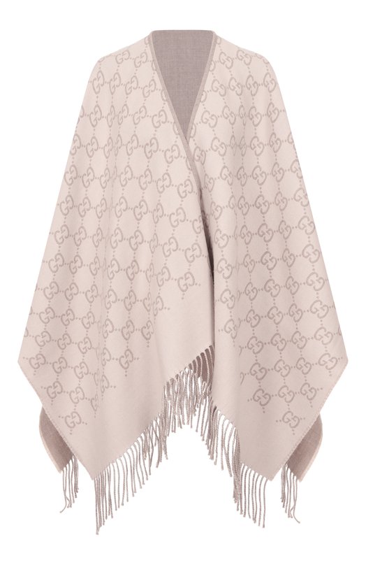 Шерстяное пончо Gucci 817831/3G200 Кремовый 817831/3G200