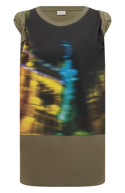 Женская хлопковая футболка DRIES VAN NOTEN, арт. 221-011164-4604