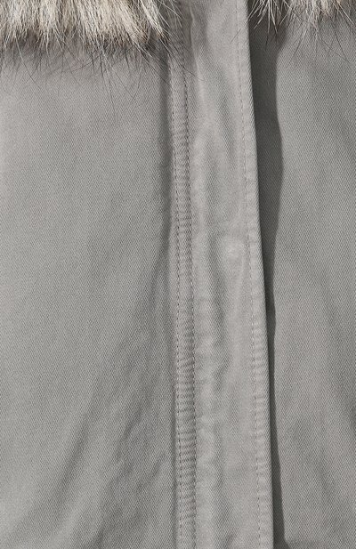 Парка с меховой подкладкой LEMPELIUS серого цвета по цене 174500 руб., арт. 6000/279RC, фото 5 Парка с меховой подкладкой LEMPELIUS, арт. 6000/279RC, фото 5