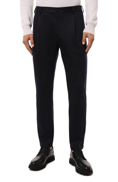 Брюки WINDSOR темно-синего цвета по цене 38000 руб., арт. FL0M0-J2/10010263, фото 3 Брюки WINDSOR, арт. FL0M0-J2/10010263, фото 3