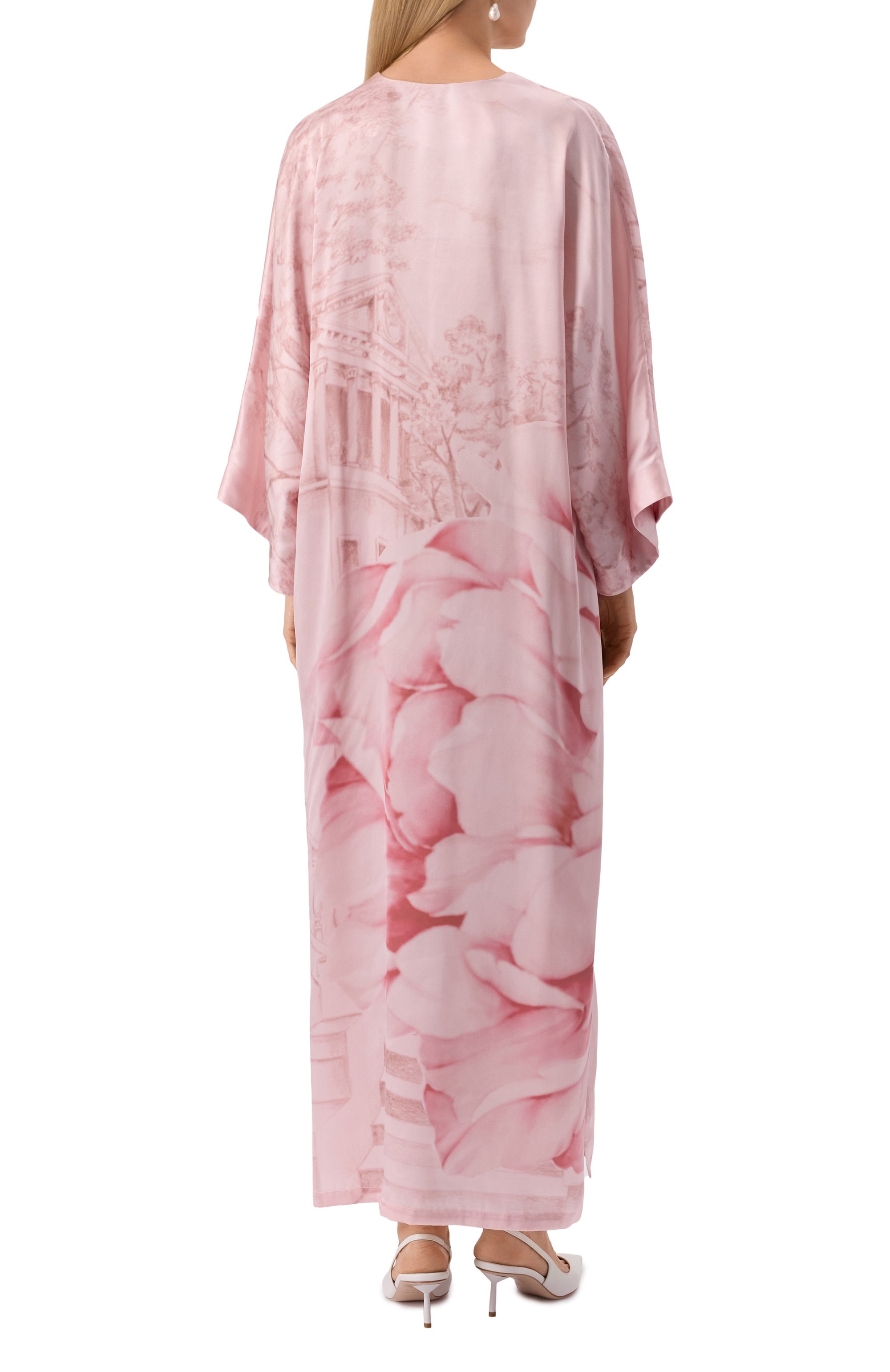 Атласное платье KITON, арт. D58358K0926E11, фото 4