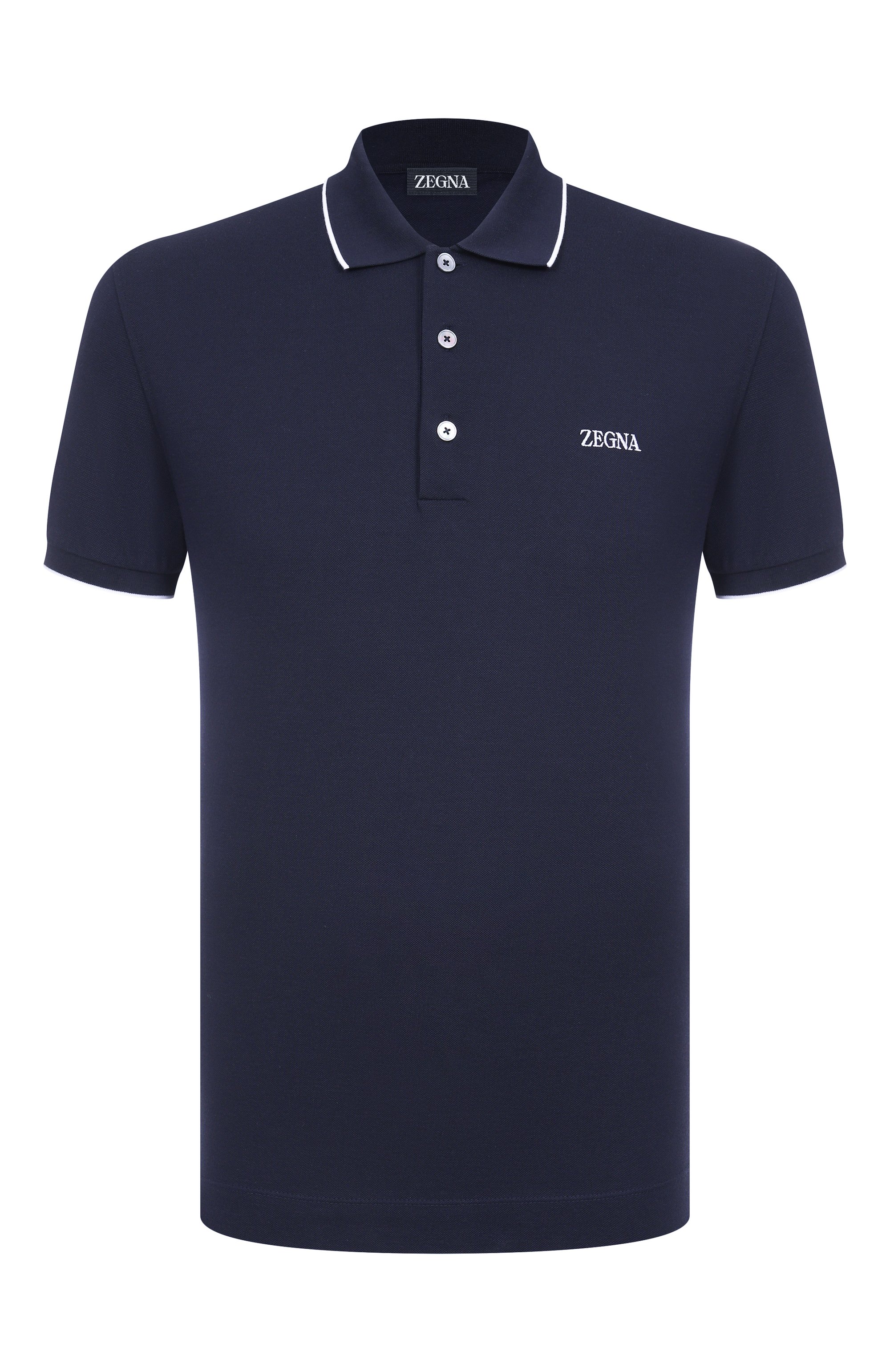 Хлопковое поло ZEGNA, арт. B746/RE7358A5, фото 1
