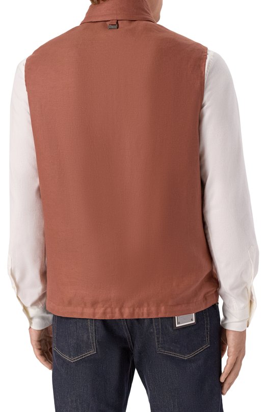 Двусторонний жилет Corneliani 25C5P8-2520153 Коричневый  25C5P8-2520153 Фото 4