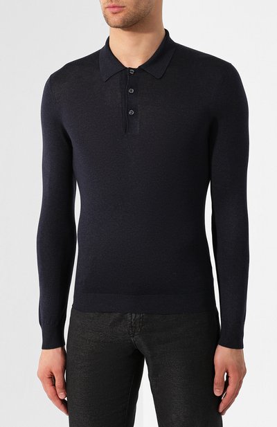 Шелковое поло ANDREA CAMPAGNA, арт. 43111/23503*, фото 3