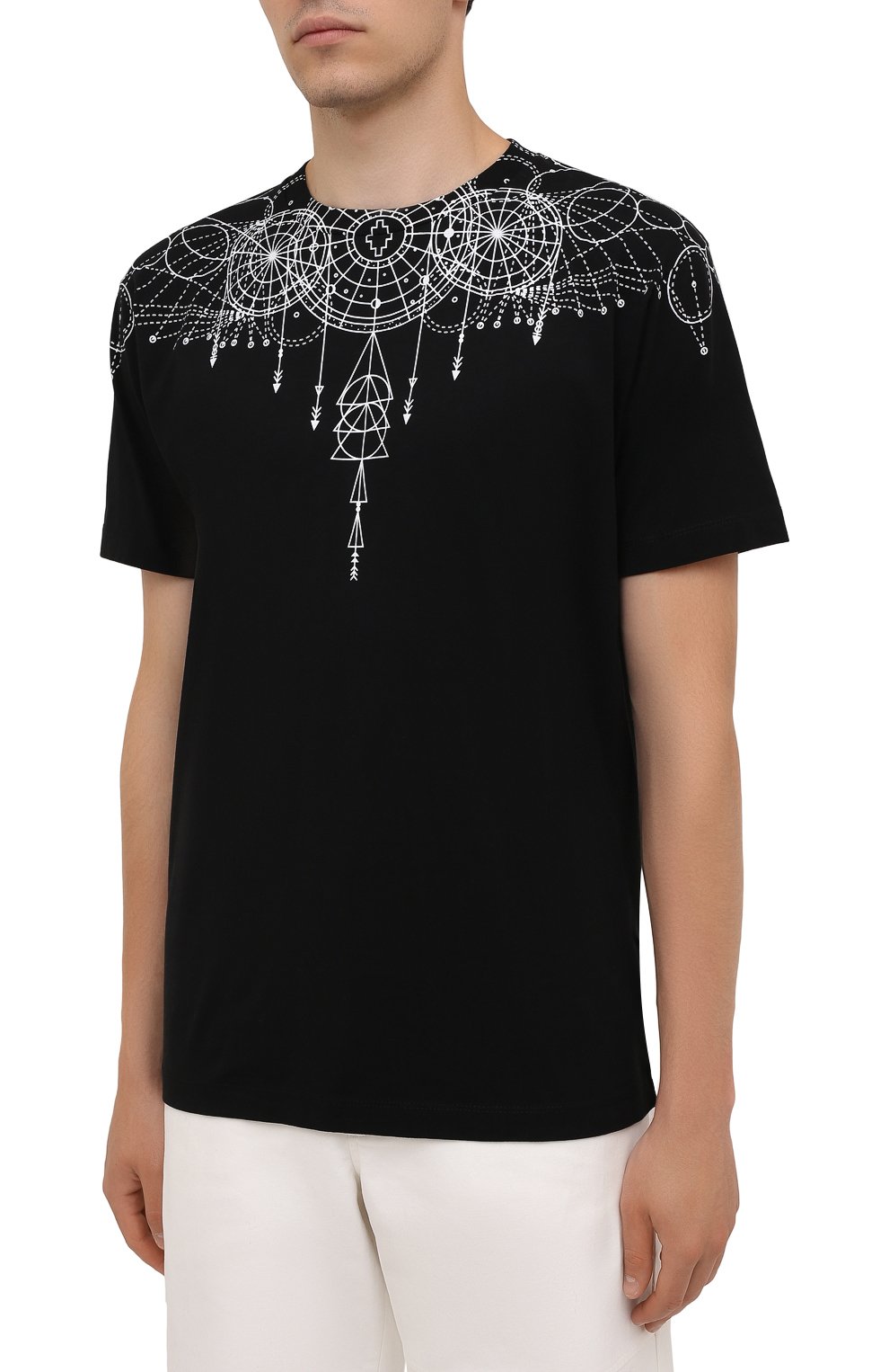 Хлопковая футболка MARCELO BURLON, арт. CMAA018F21JER006, фото 3