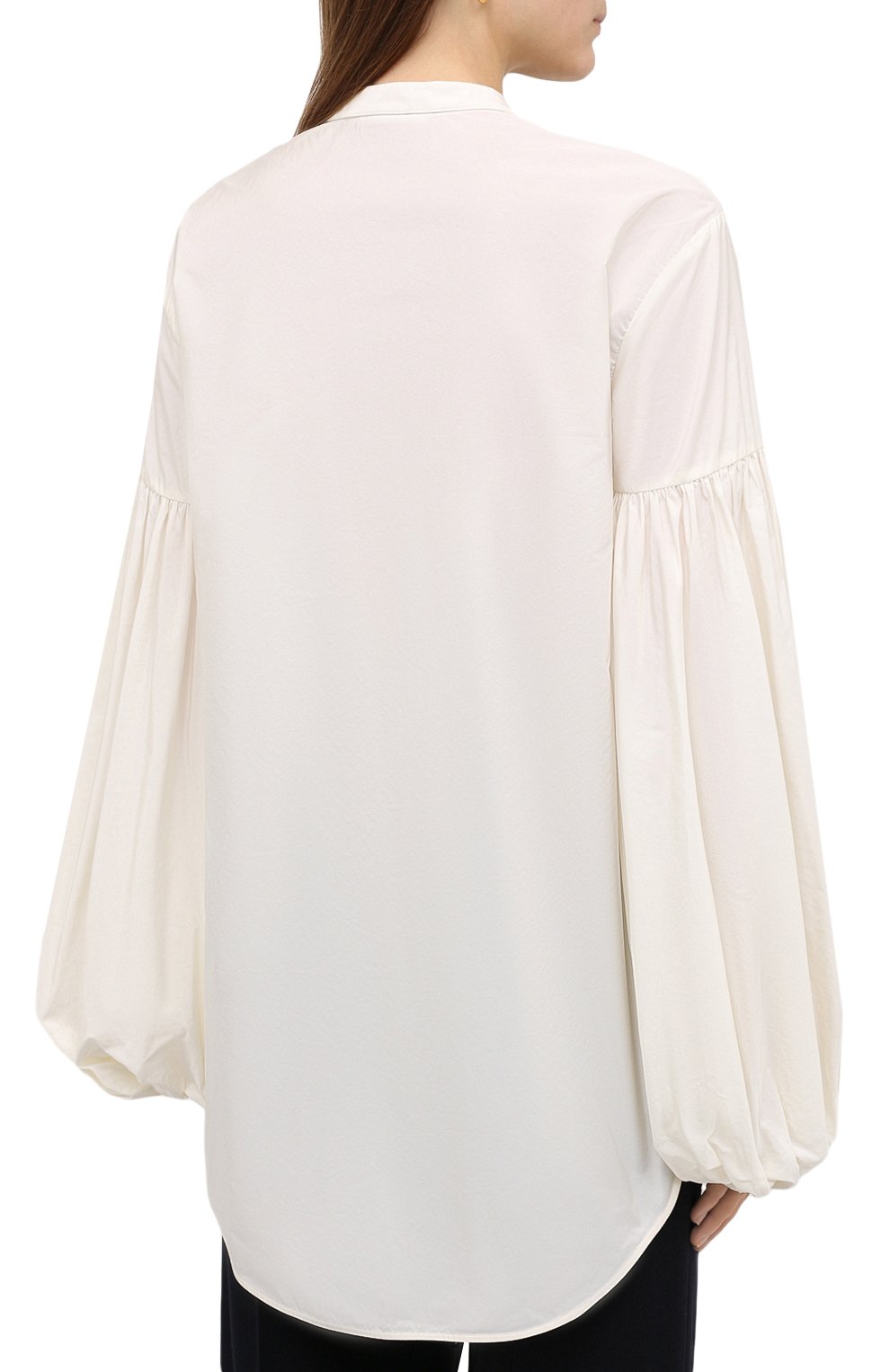 Блузка JIL SANDER белого цвета по цене 59950 руб., арт. JSWR605306-WR442200, фото 4 Блузка JIL SANDER, арт. JSWR605306-WR442200, фото 4
