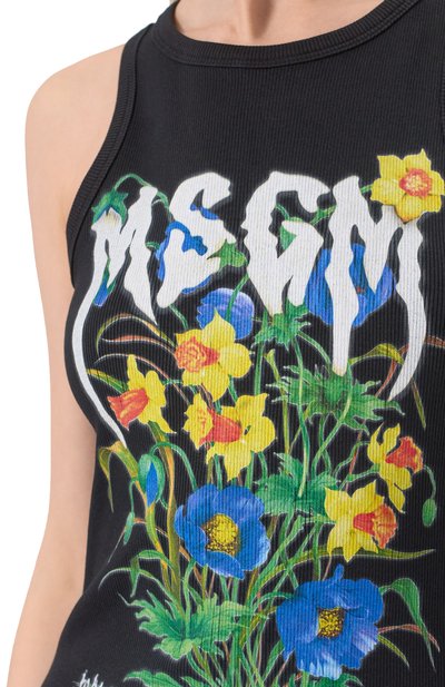 Хлопковое платье MSGM, арт. 3842MDA88 257120/257120, фото 5