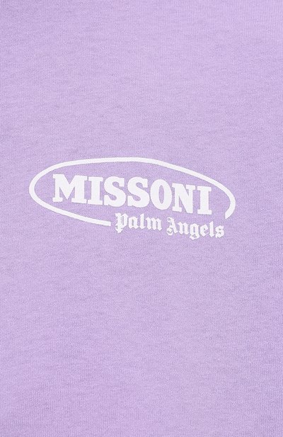 Хлопковая футболка palm angels x missoni PALM ANGELS, арт. PWAA040F21JER0023601, фото 5