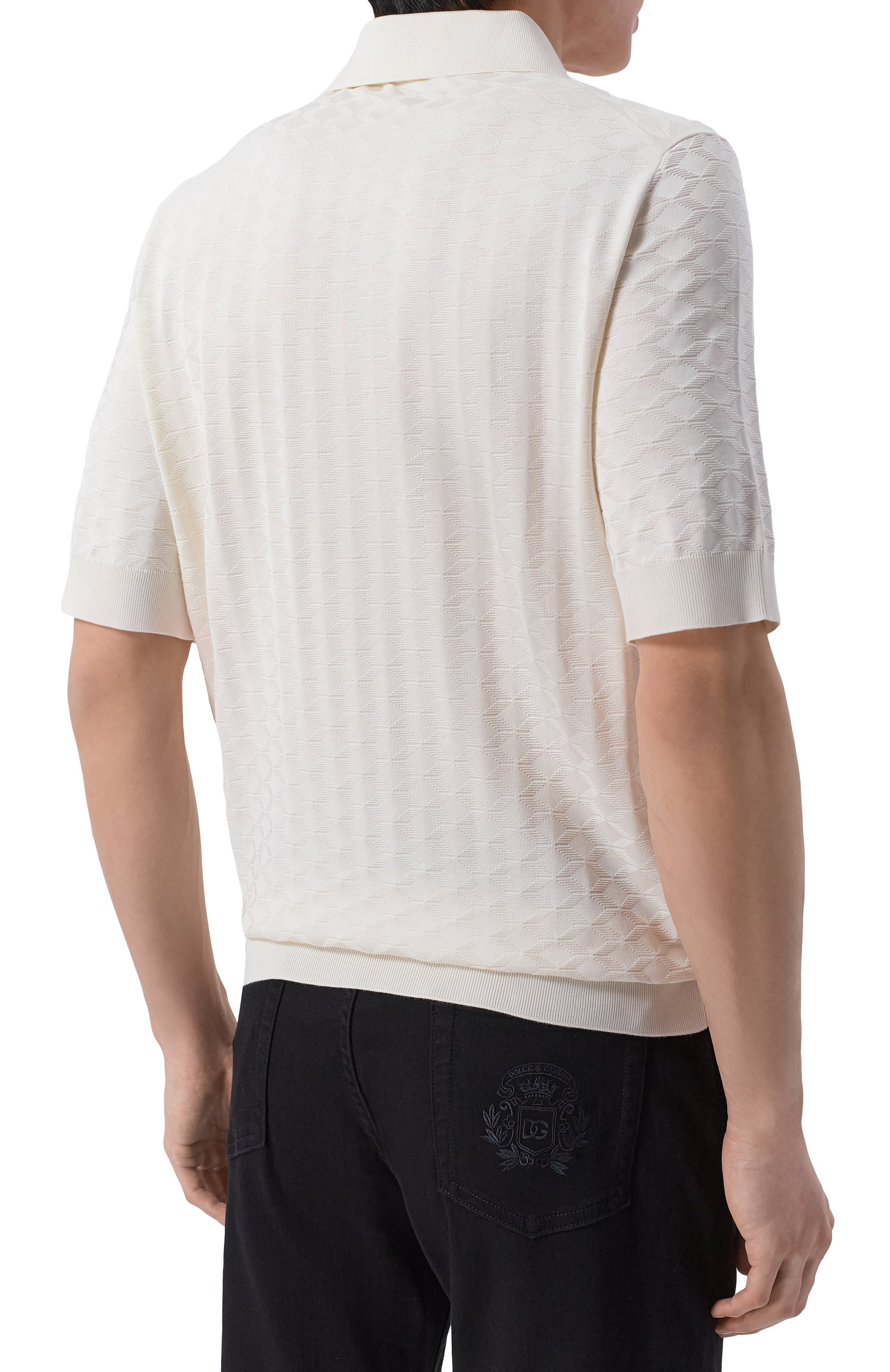 Шелковое поло DOLCE & GABBANA, арт. GXZ02Z/JBS0F, фото 4