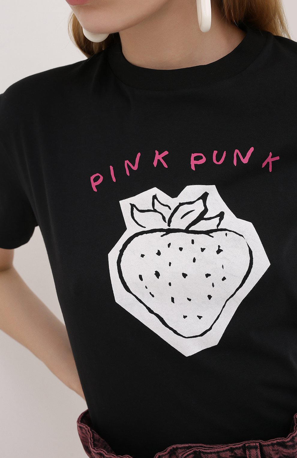 Хлопковая футболка MIU MIU, арт. MJN168-1WAR-F0002, фото 5