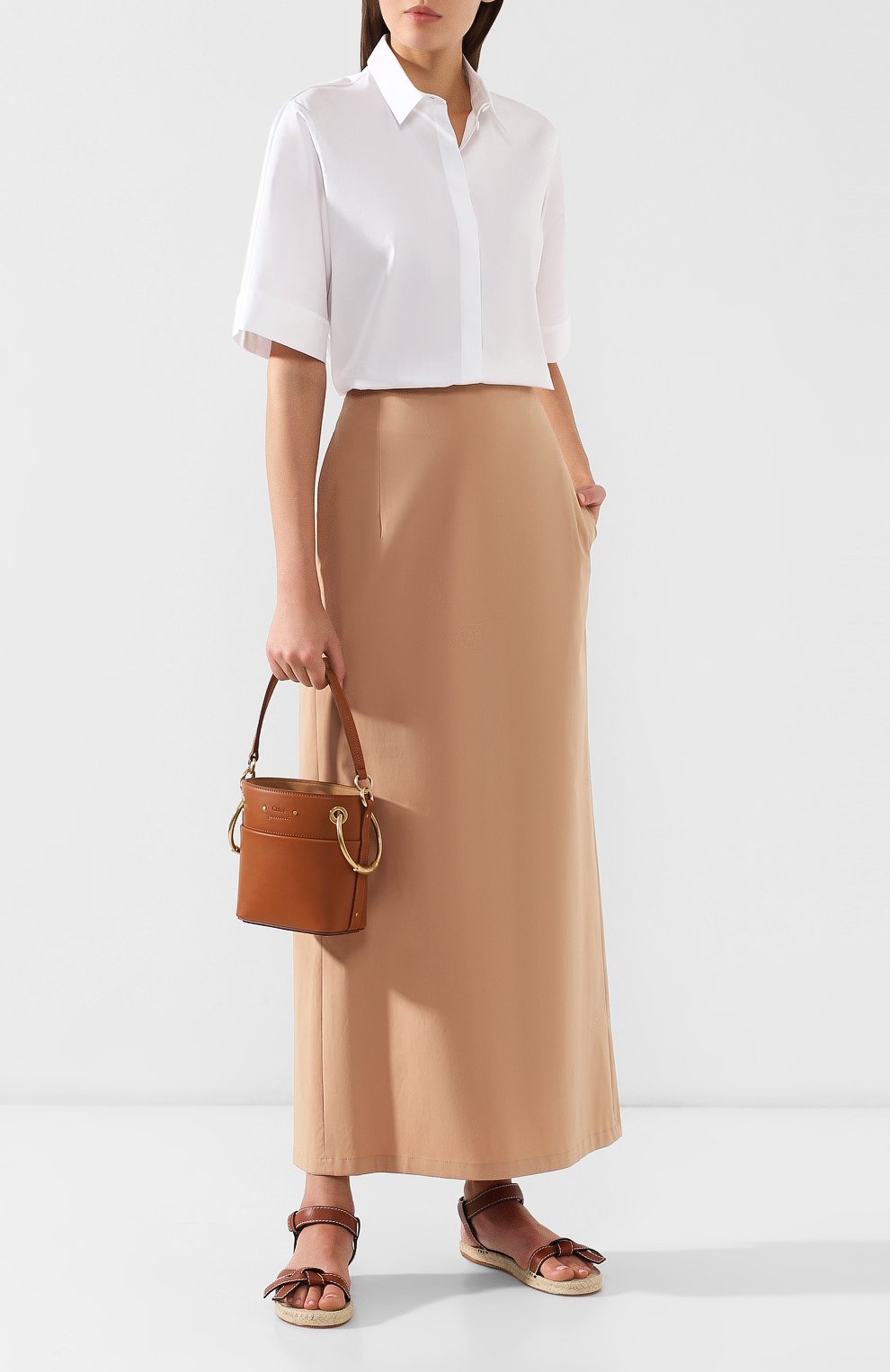 Хлопковая юбка-макси JIL SANDER NAVY, арт. JNWM3508A/JM2535, фото 2