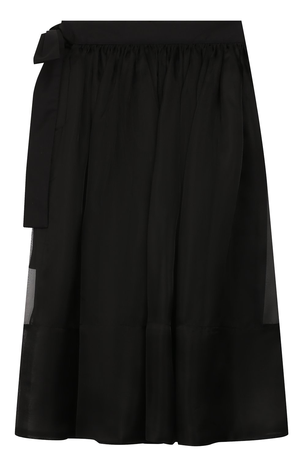 Шелковая юбка UNLABEL черного цвета по цене 25300 руб., арт. G0U-1/19-IL203/12A-16A, фото 2 Шелковая юбка UNLABEL, арт. G0U-1/19-IL203/12A-16A, фото 2