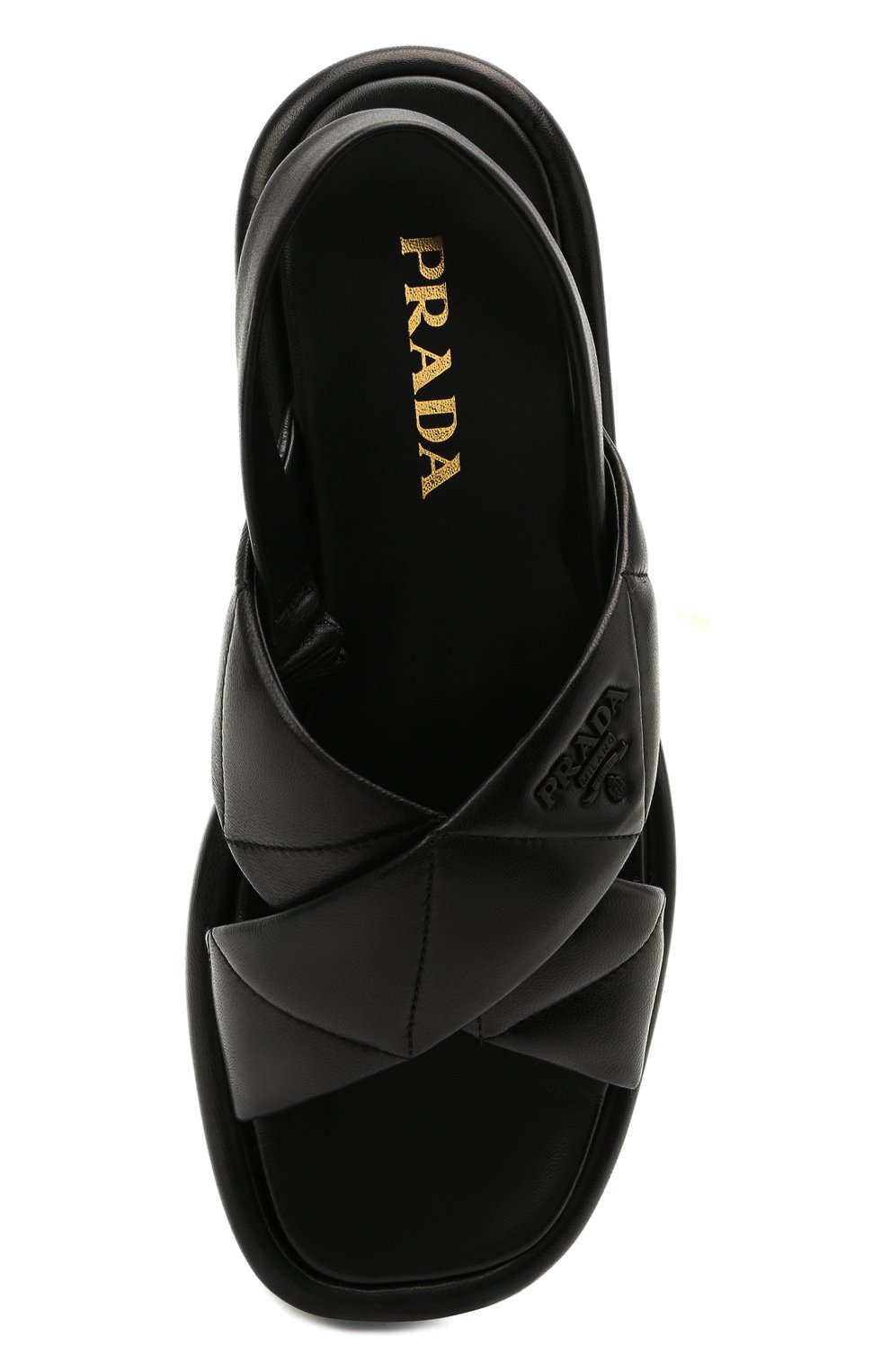 Кожаные сандалии fussbett PRADA, арт. 1XZ749-038-F0002-035, фото 6