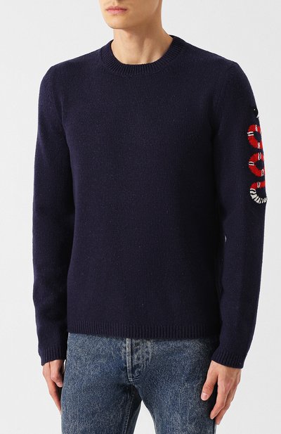 Шерстяной свитер с принтом GUCCI, арт. 522645/X9Y11, фото 3