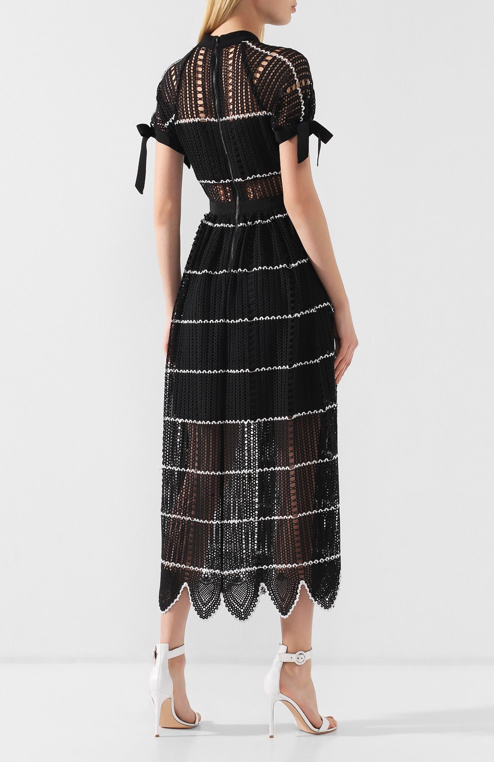 Вязаное платье-миди SELF-PORTRAIT, арт. SP20-076M, фото 4