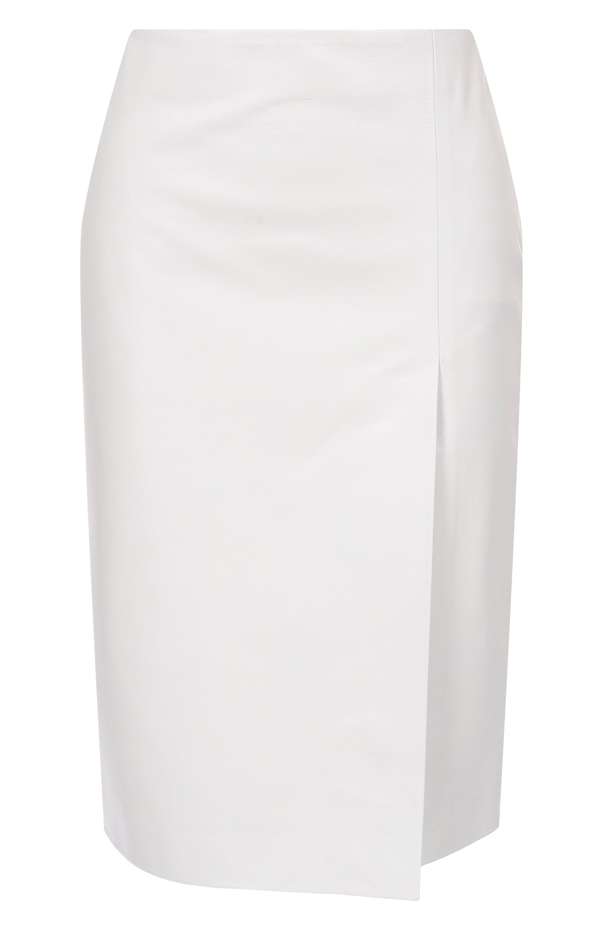 Кожаная юбка SASHAVERSE белого цвета по цене 110700 руб., арт. SKLT016/LEATHER.100/SS25, фото 1 Кожаная юбка SASHAVERSE, арт. SKLT016/LEATHER.100/SS25, фото 1