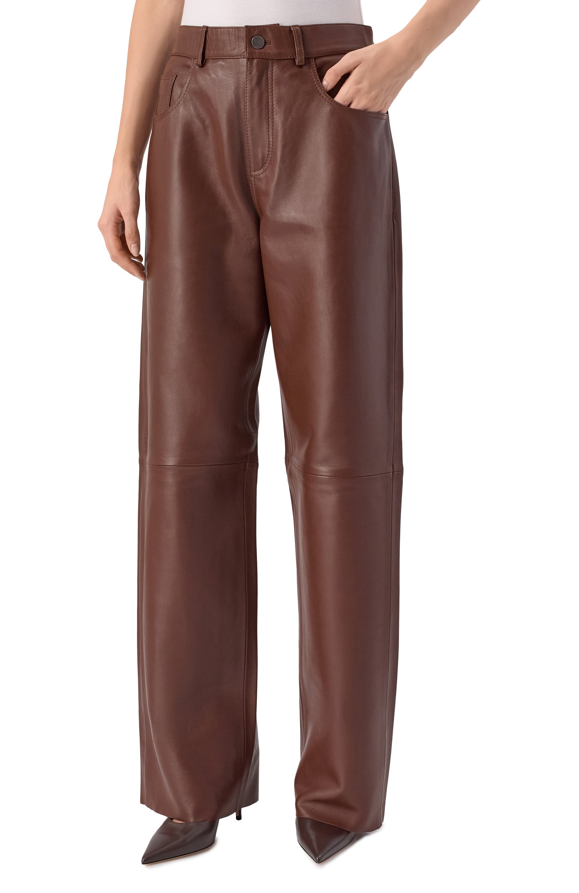 Кожаные брюки bonnie HAIKURE, арт. HEW03330PL002TP, фото 3