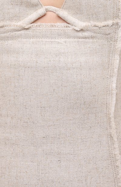 Платье из вискозы и льна JACQUEMUS, арт. 203DR06/124140, фото 5