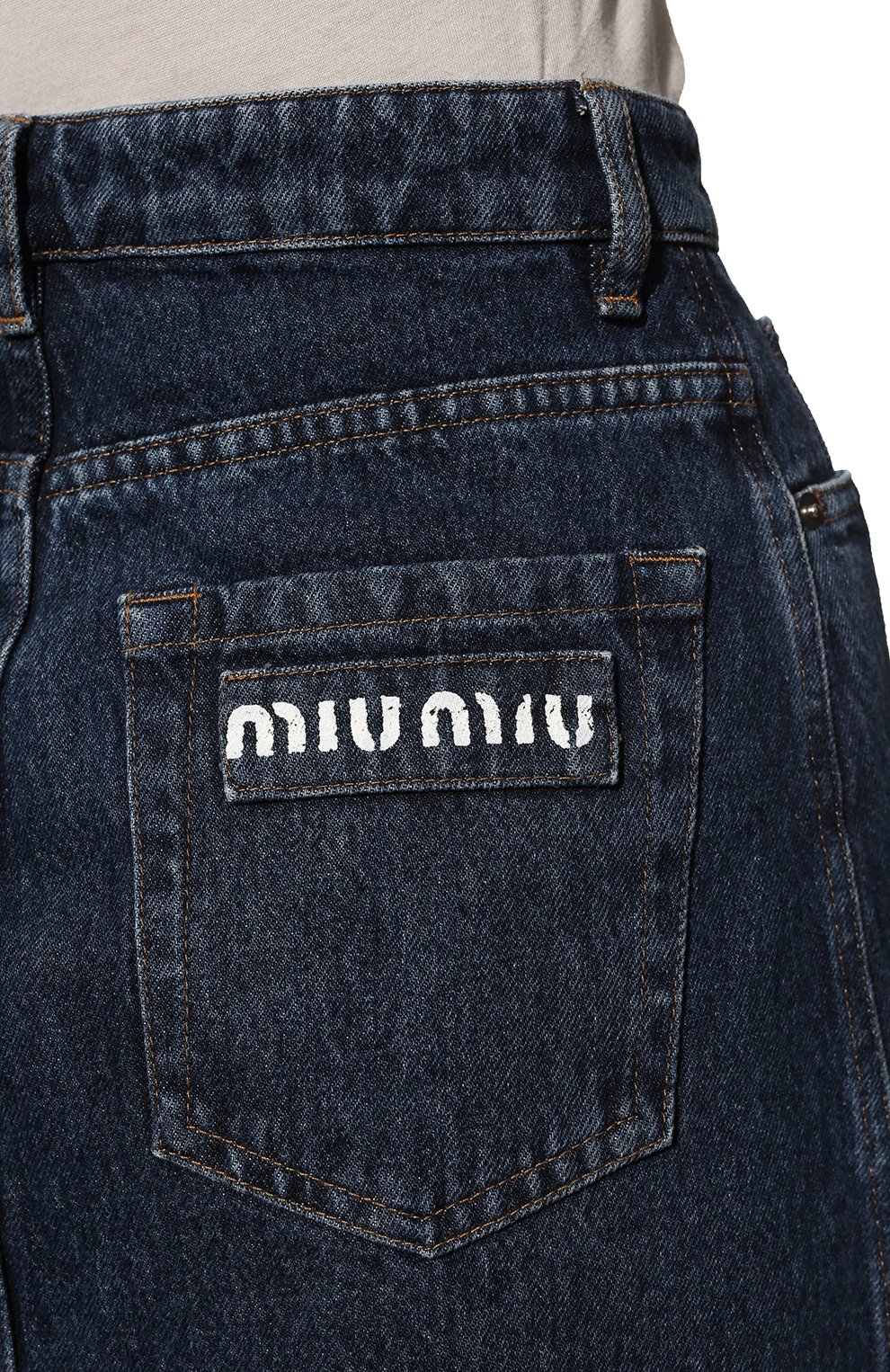 Джинсовая юбка MIU MIU, арт. GWD260-1YXO-F0008, фото 5