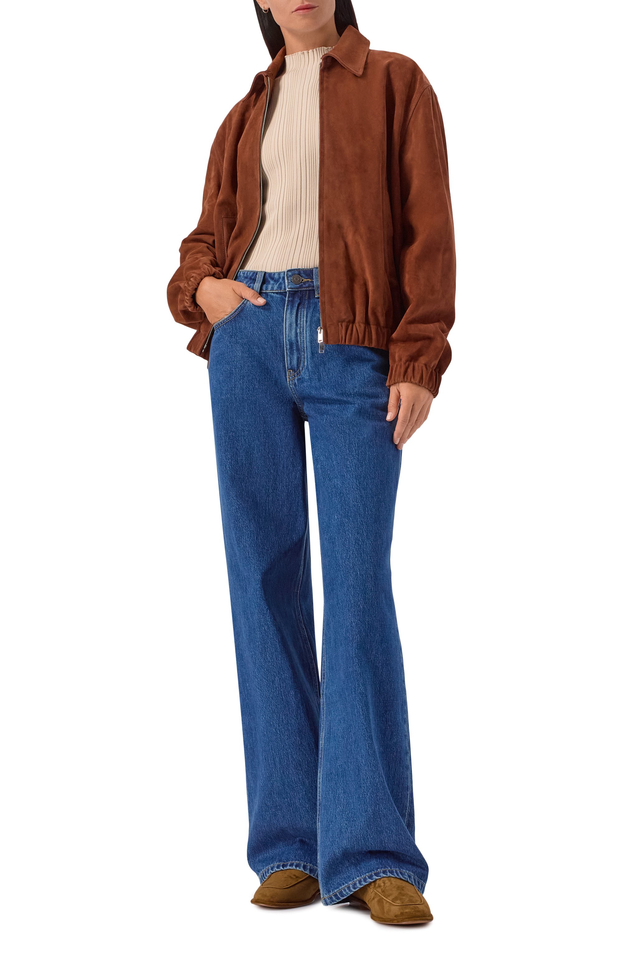 Замшевый бомбер 12 STOREEZ, арт. 135014, фото 2