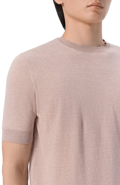 Хлопковый джемпер ANDREA CAMPAGNA бежевого цвета по цене 55050 руб., арт. GC1MC/SI18R, фото 5 Хлопковый джемпер ANDREA CAMPAGNA, арт. GC1MC/SI18R, фото 5