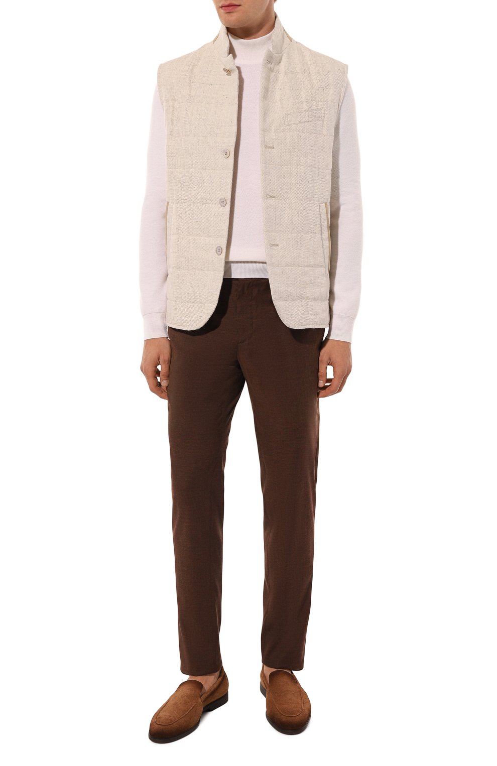 Замшевые лоферы malibu SANTONI коричневого цвета по цене 61550 руб., арт. MGAG18829DKTSRVR, фото 2 Замшевые лоферы malibu SANTONI, арт. MGAG18829DKTSRVR, фото 2