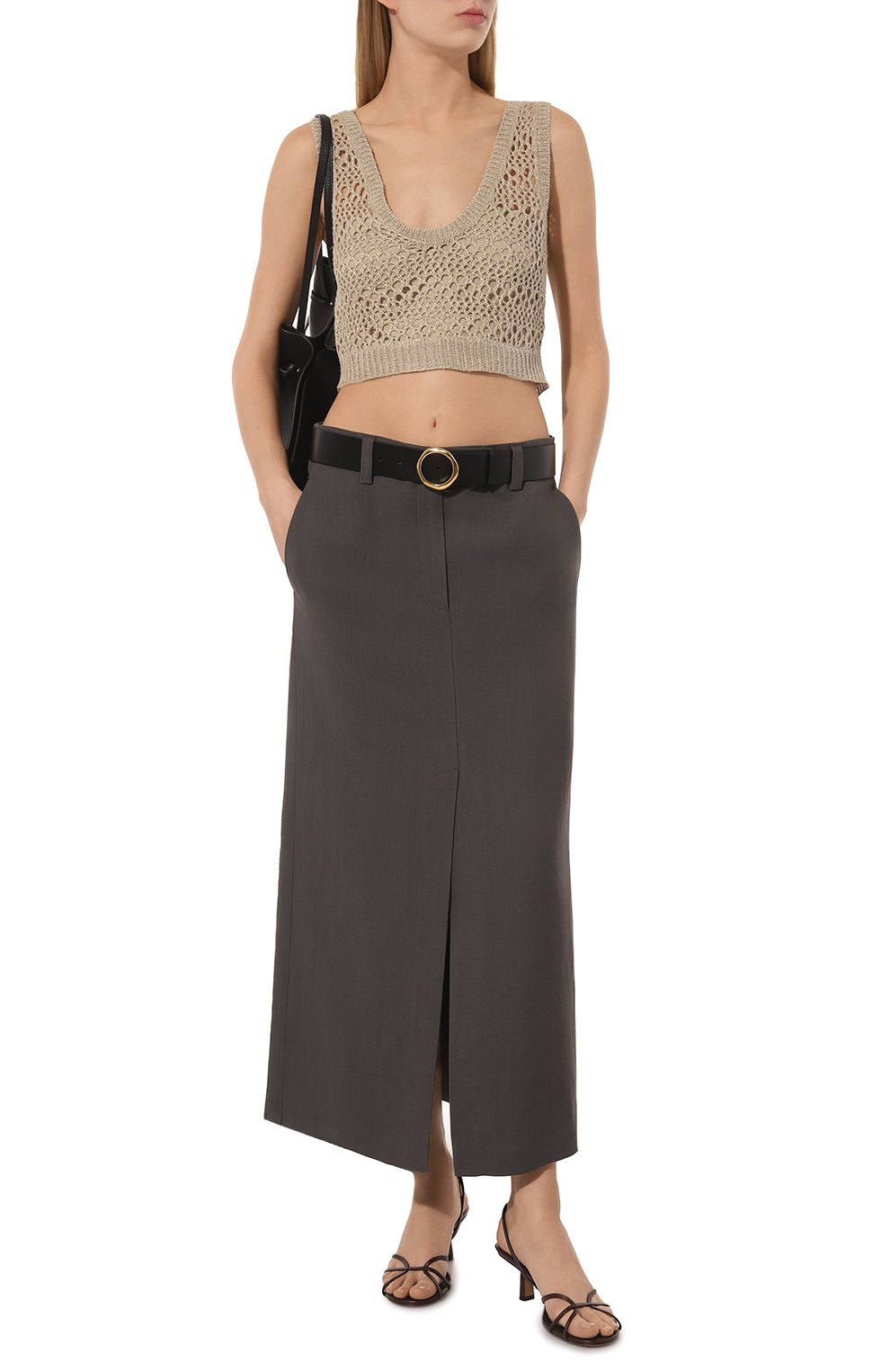 Топ изо льна и шелка BRUNELLO CUCINELLI, арт. MRA58B1366, фото 2