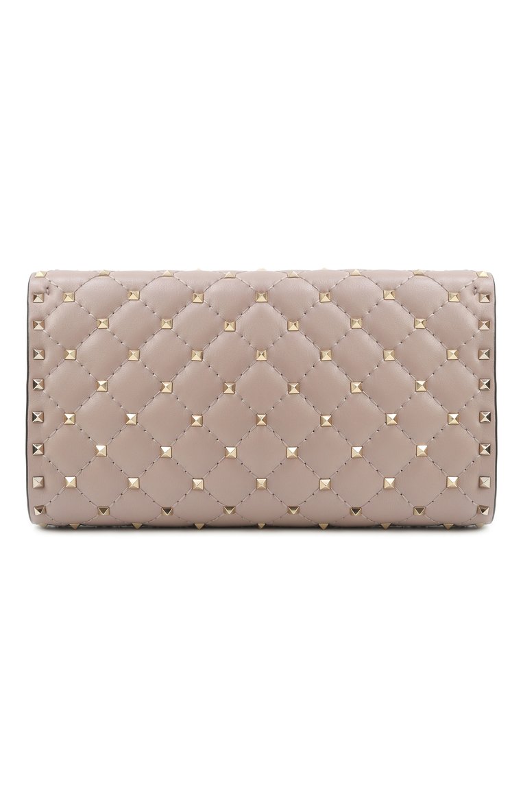 Женская сумка rockstud spike VALENTINO бежевого цвета, арт. ZW2B0137/NAP | Фото 6 (Размер: small; Материал: Натуральная кожа; Автоматизация состава: Проставлено; Автоматизация ТО: Проставлено)