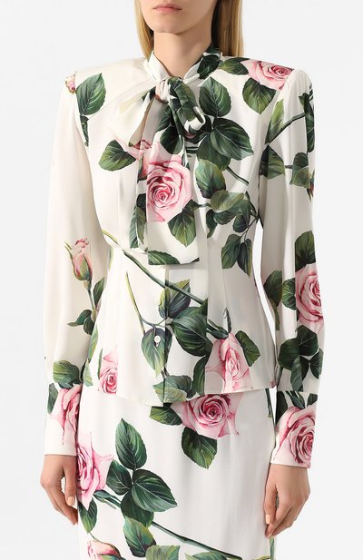 Шелковая блузка DOLCE & GABBANA, арт. F5L51T/FSAZD, фото 3