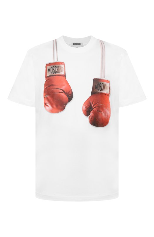 Хлопковая футболка Moschino A0723/0241 Белый A0723/0241