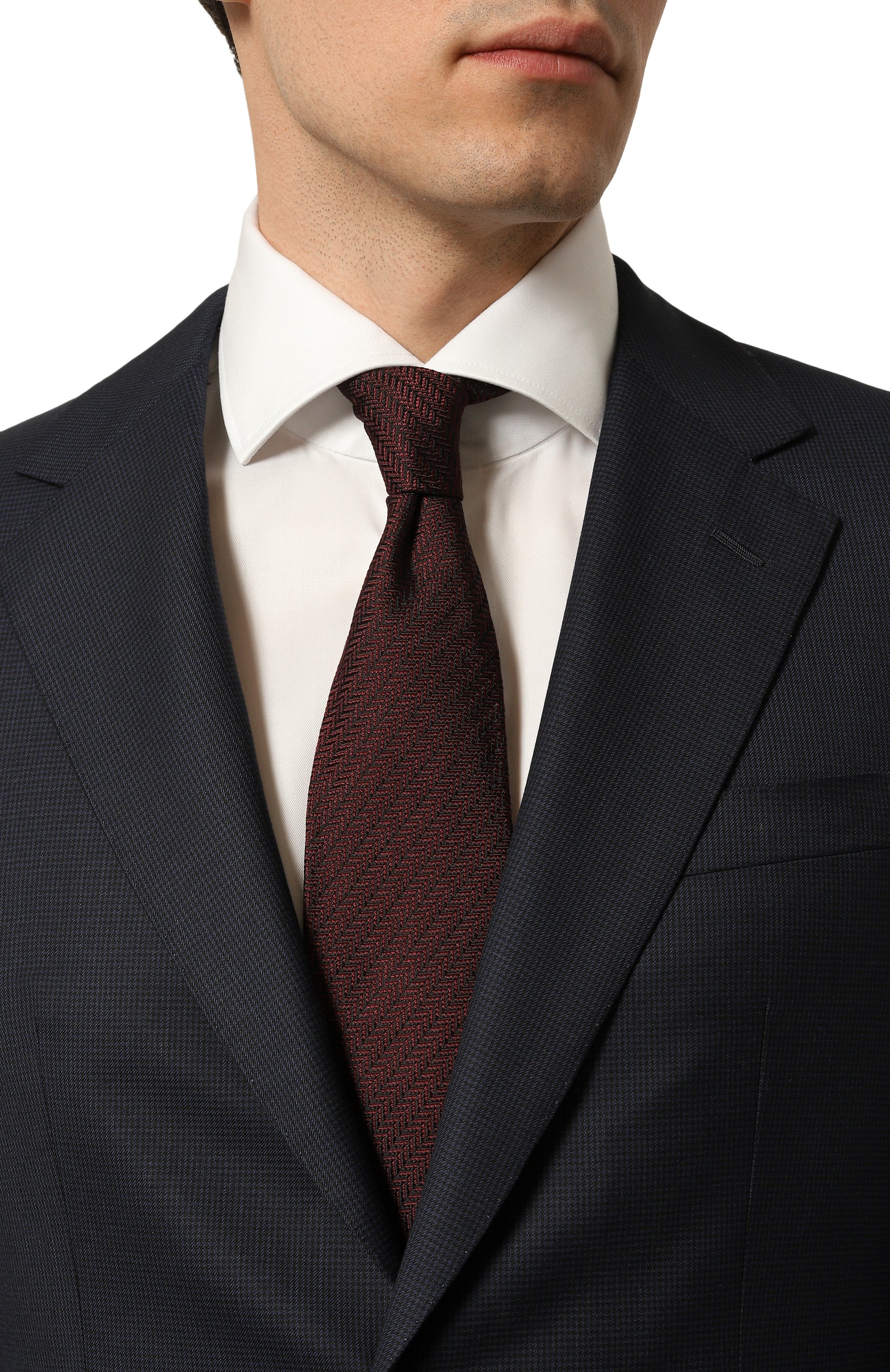 Шелковый галстук ZEGNA бордового цвета по цене 26350 руб., арт. 1P8/Z8D30TA8, фото 2 Шелковый галстук ZEGNA, арт. 1P8/Z8D30TA8, фото 2