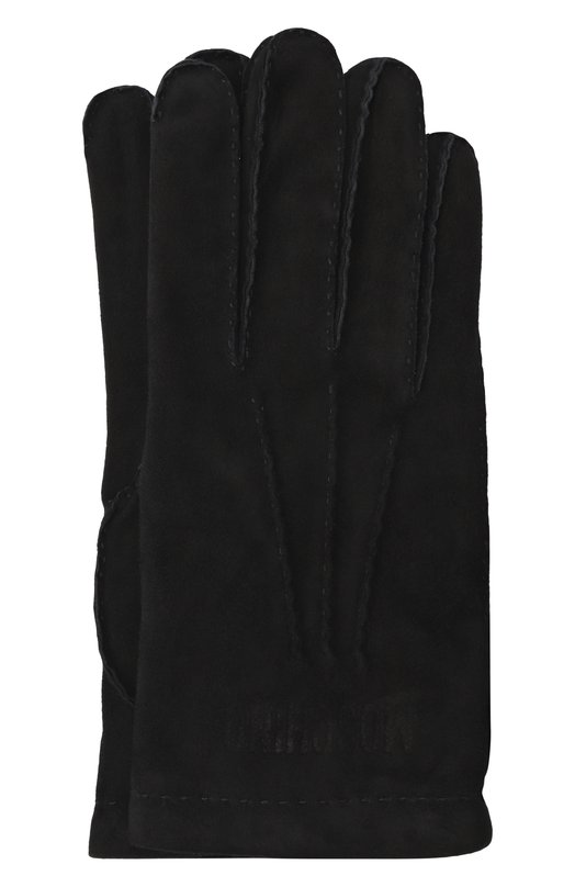 Замшевые перчатки Moschino 60805/M5882 Чёрный 60805/M5882