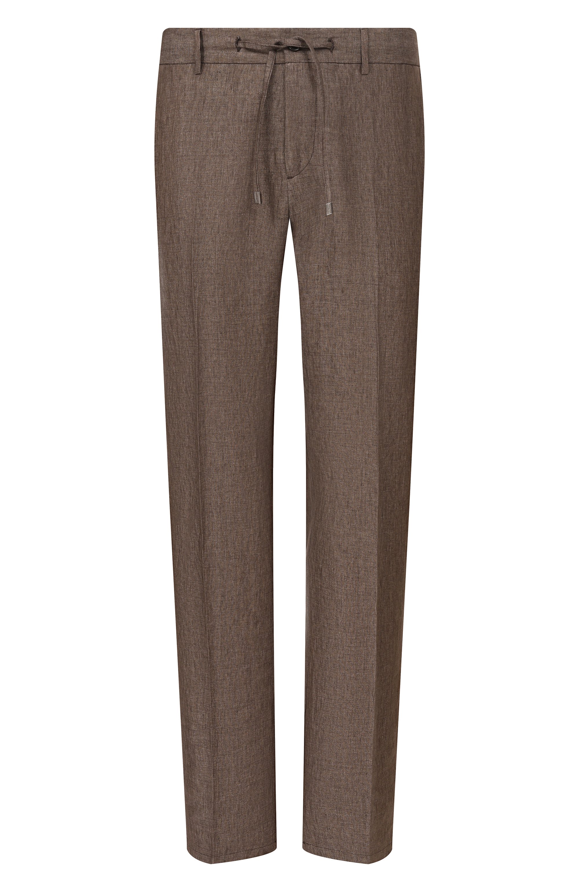 Льняные брюки BERWICH коричневого цвета по цене 34600 руб., арт. SPIAGGIA 20/LM104, фото 1 Льняные брюки BERWICH, арт. SPIAGGIA 20/LM104, фото 1