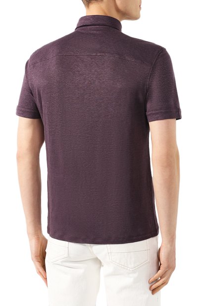 Льняное поло ZEGNA, арт. UU564/723, фото 4