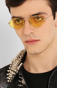 Женские солнцезащитные очки DIOR EYEWEAR желтого цвета, арт. DI0RINCLUSI0N 010 J9 | Фото 3 (Тип очков: С/з; Региональные ограничения белый список (Axapta Mercury): RU, Не проставлено; Кросс-КТ: С/з-унисекс; Нос: Не проставлено; Очки форма: Овальные; Оптика Гендер: оптика-унисекс)