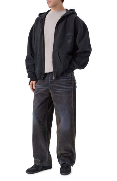 Хлопковая толстовка AN OTHER DATE черного цвета по цене 36200 руб., арт. F50DMAZH082, фото 2 Хлопковая толстовка AN OTHER DATE, арт. F50DMAZH082, фото 2