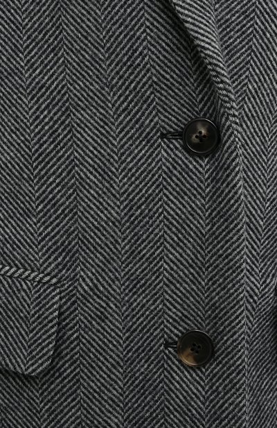 Шерстяное пальто DRIES VAN NOTEN серого цвета по цене 177500 руб., арт. 202-10202-1035, фото 5 Шерстяное пальто DRIES VAN NOTEN, арт. 202-10202-1035, фото 5