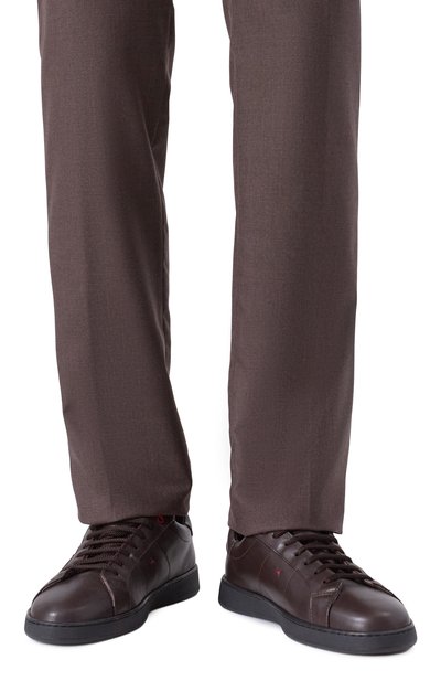 Кожаные кеды KITON, арт. USSA388N0114306, фото 3