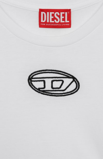 Хлопковый лонгслив DIESEL, арт. J02431/00YI9, фото 3